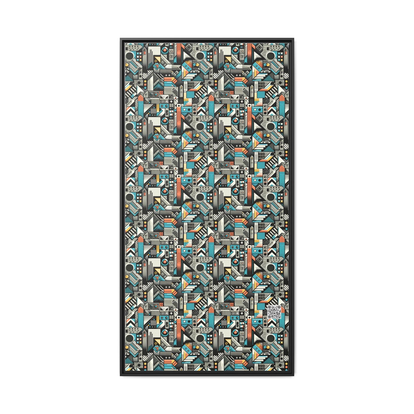 Digital Street Art Urban Street Style Matte Canvas, Framed (multi-color) - 8404 Design-81 A