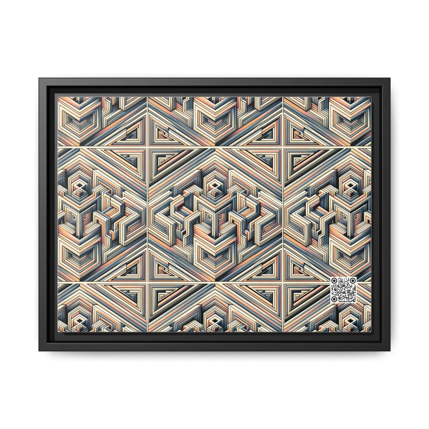 Tech Illusion Graphics Futuristic Artistry Matte Canvas, Framed (multi-color) - 8404 Design-52 A