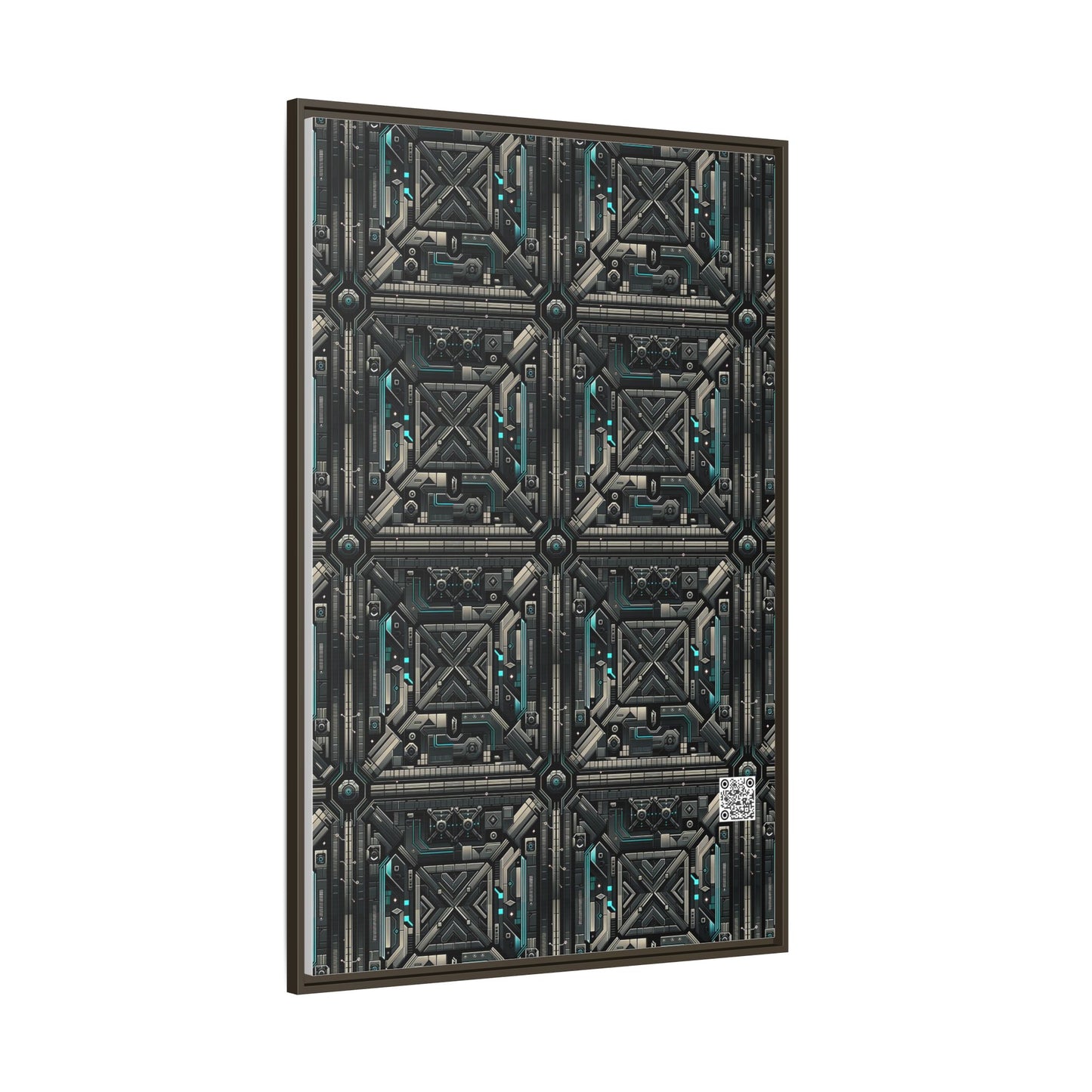 Tech Noir Futuristic Tech Aesthetic with a Dark Twist Matte Canvas, Framed (multi-color) - 8404 Design-59 A