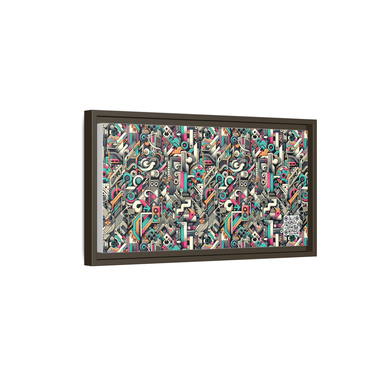 Digital Street Art Urban Street Style Matte Canvas, Framed (multi-color) - 8404 Design-74 B