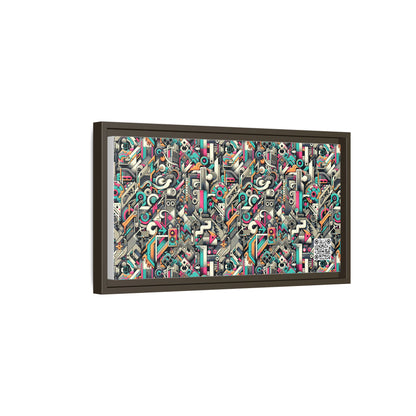 Digital Street Art Urban Street Style Matte Canvas, Framed (multi-color) - 8404 Design-74 B