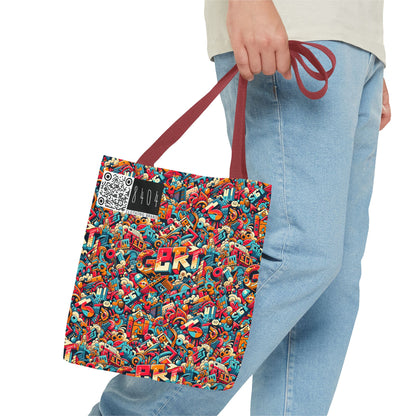 Neo-Traditional Street Art Modern Street Art Fusion Tote Bag - 8404 Design-58