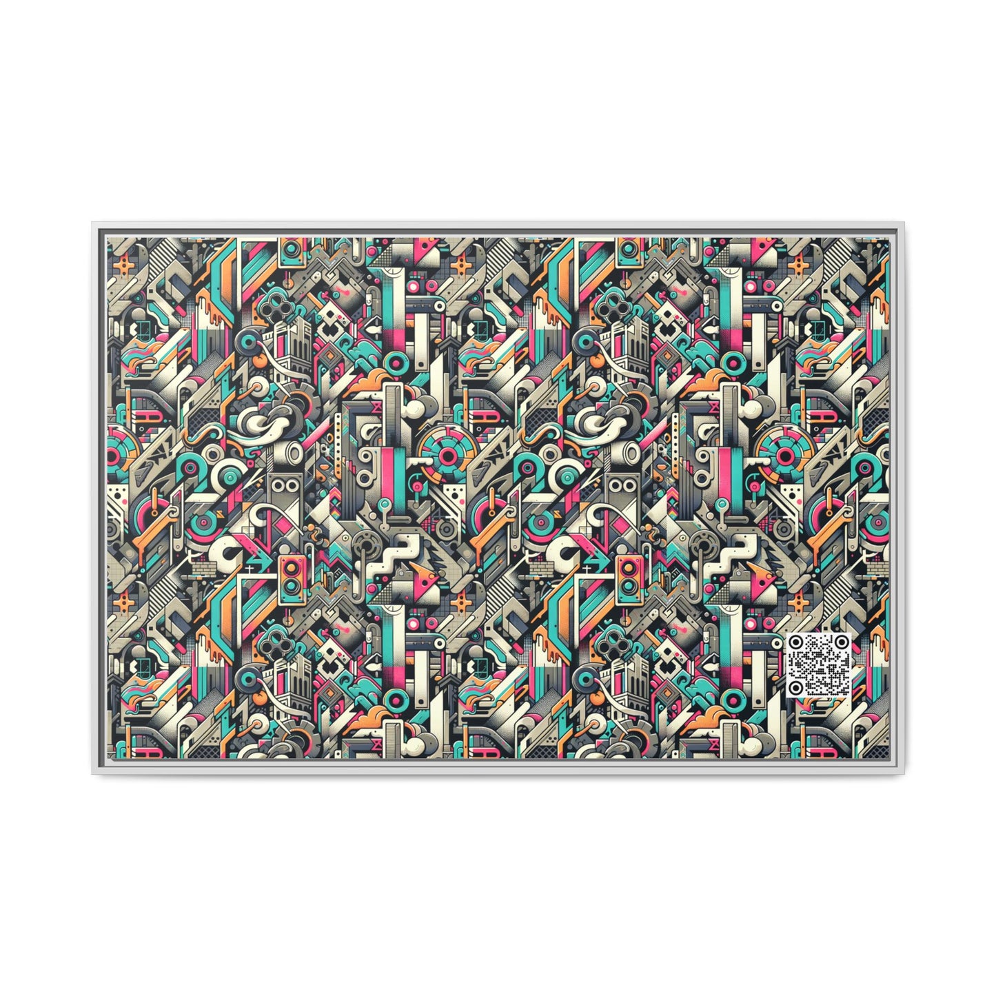 Digital Street Art Urban Street Style Matte Canvas, Framed (multi-color) - 8404 Design-74 A