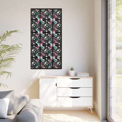 Digital Artistry Digital-native Streetwear Matte Canvas, Framed (multi-color) - 8404 Design-62 B