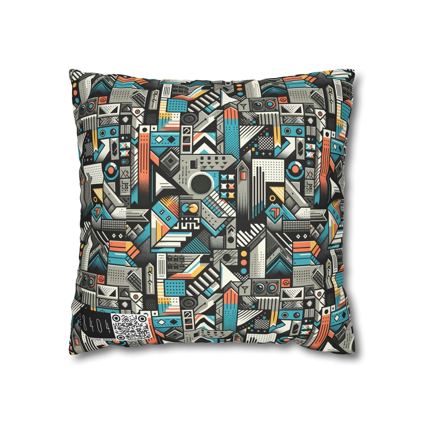 Digital Street Art Urban Street Style Spun Polyester Square Pillowcase - 8404 Design-81