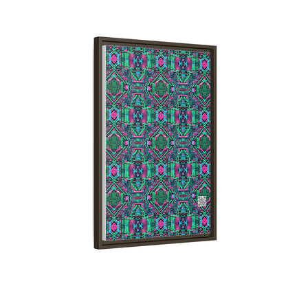 Digital Glitch Vibes Tech-Inspired Streetwear Matte Canvas, Framed (multi-Color) - 8404 Design-71 B