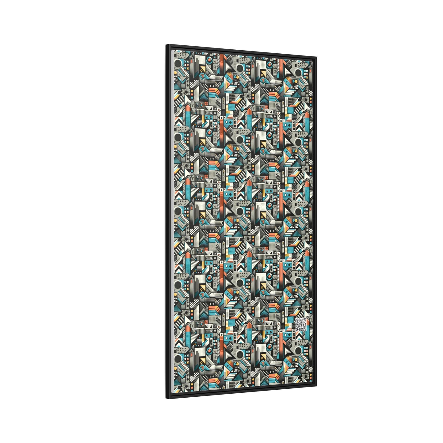 Digital Street Art Urban Street Style Matte Canvas, Framed (multi-color) - 8404 Design-81 A