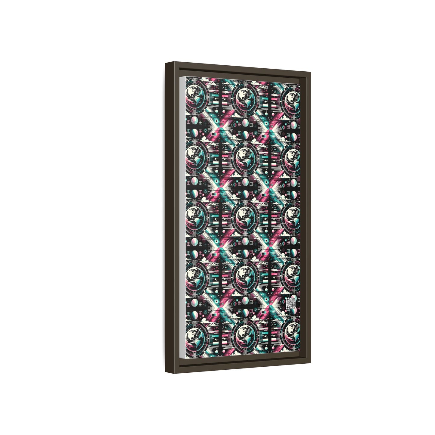 Digital Artistry Digital-native Streetwear Matte Canvas, Framed (multi-color) - 8404 Design-62 B