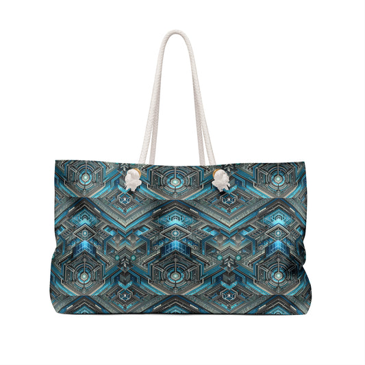 Tech-Infused Futurism Sleek Tech Edge Weekender Bag - 8404 Design-49