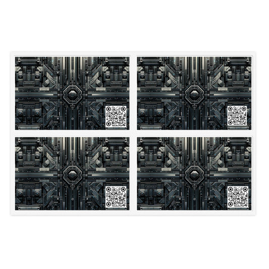 Tech Noir Futuristic Tech Aesthetic with a Dark Twist Sticker Sheet - 8404 Design-68