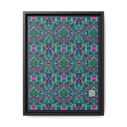 Digital Glitch Vibes Tech-Inspired Streetwear Matte Canvas, Framed (multi-Color) - 8404 Design-71 A