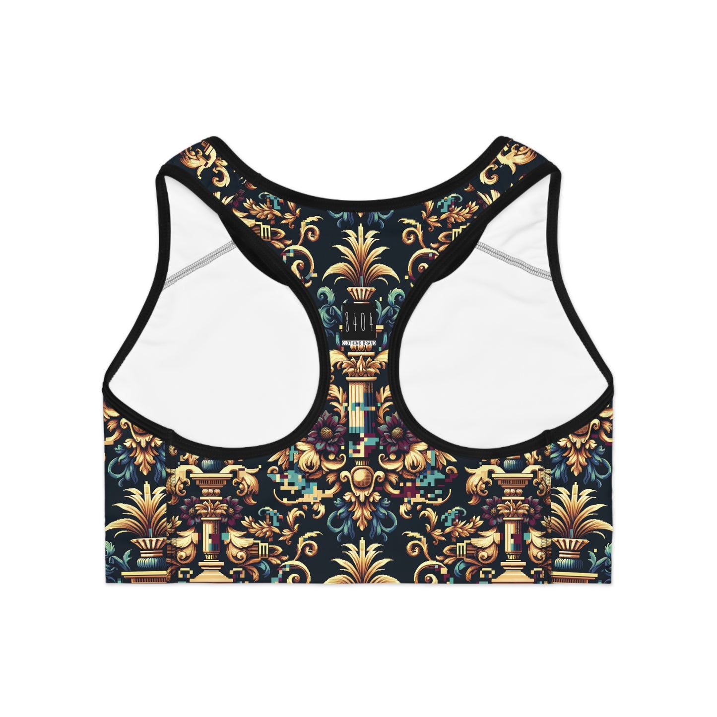 Digital Renaissance Modern Baroque Fusion Sports Bra - 8404 Design-57