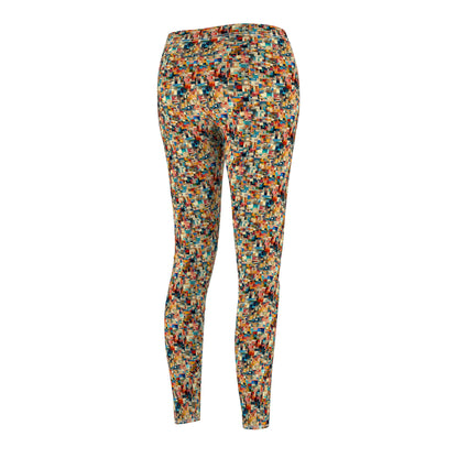 Digital Artistic Expression Artistic Streetwear Women's Cut & Sew Casual Leggings - 8404 Design-46