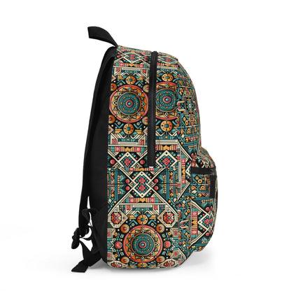Cultural Fusion Tech Blend of Cultural Heritage With Tech-Inspired Elements Backpack - 8404 Design-74