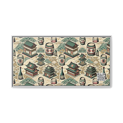 Cultural Artisanal Fusion Contemporary Cultural Elegance Matte Canvas, Framed (multi-Color) - 8404 Design-68 B