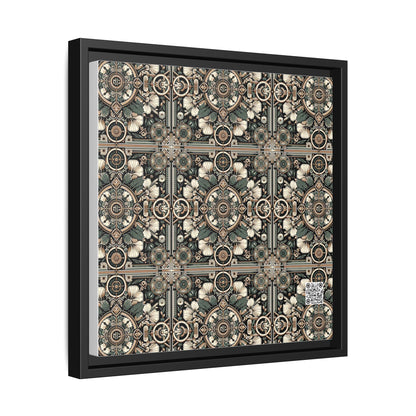 Cyber Garden Party Tech Garden Extravaganza Matte Canvas, Framed (multi-Color) - 8404 Design-66 A