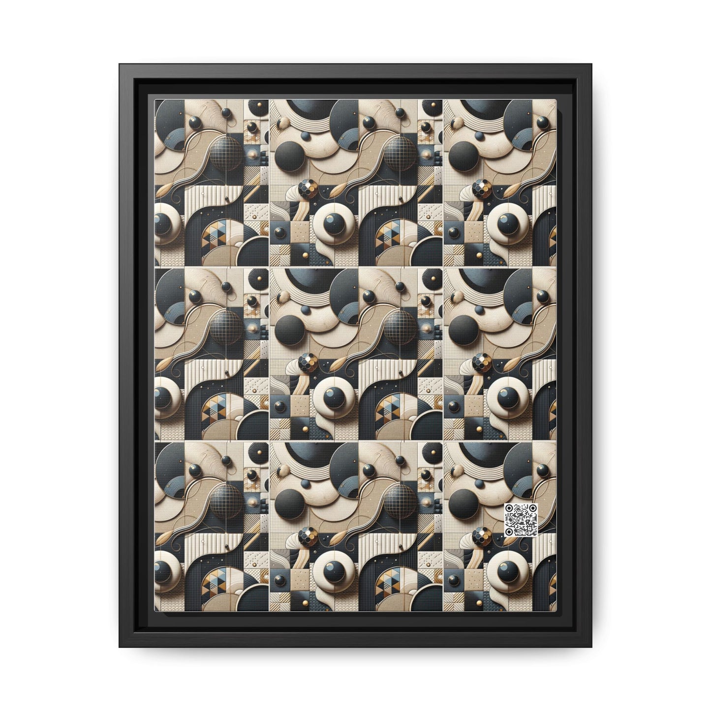 Tech-forward Luxe Streetwear Tech Luxe Fusion Matte Canvas, Framed (multi-color) - 8404 Design-71 A