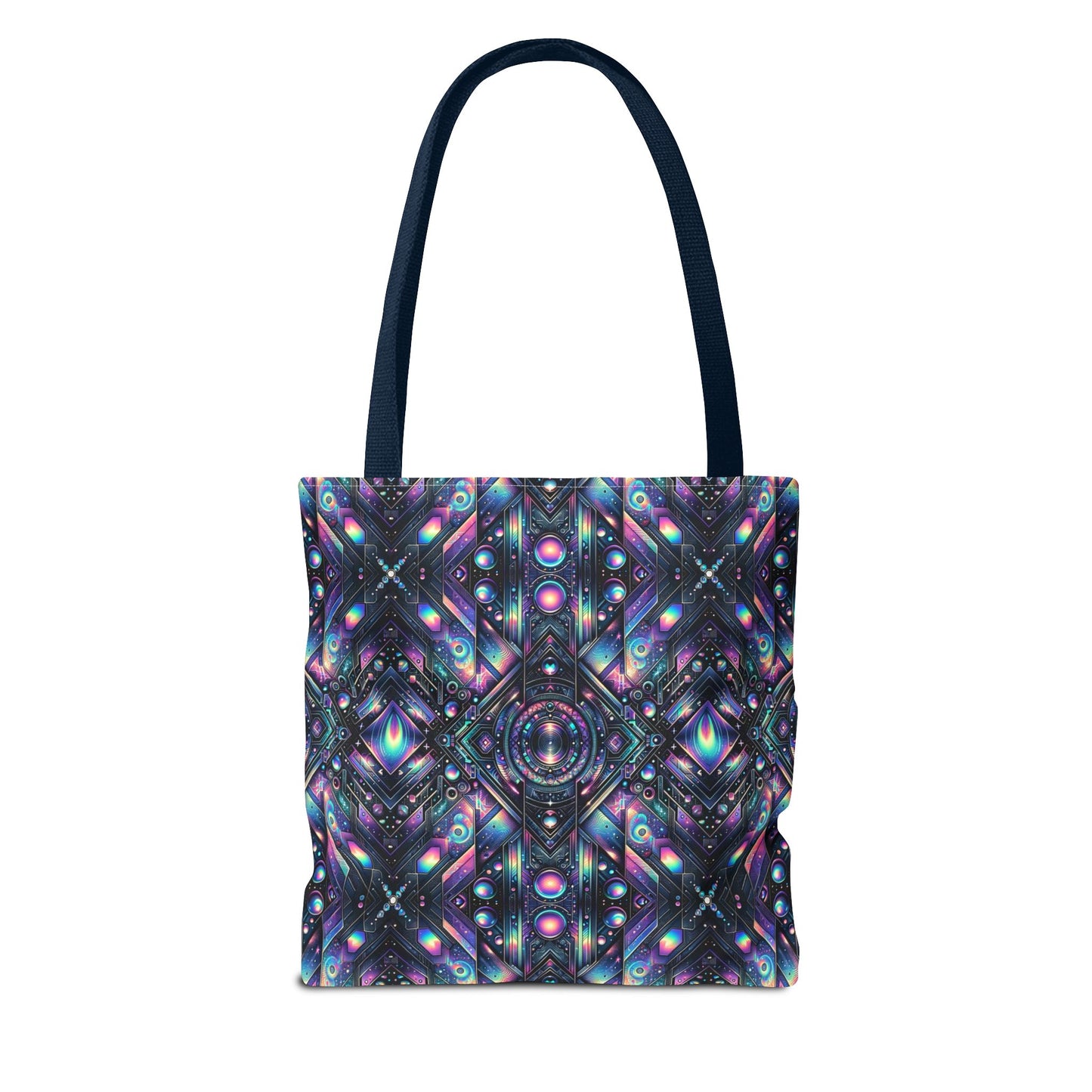 Galactic Hues Tech-Forward Cosmic Fusion Tote Bag - 8404 Design-58