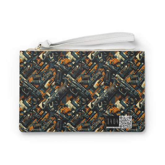 Digital Punk Futuristic Grunge Clutch Bag - 8404 Design-47