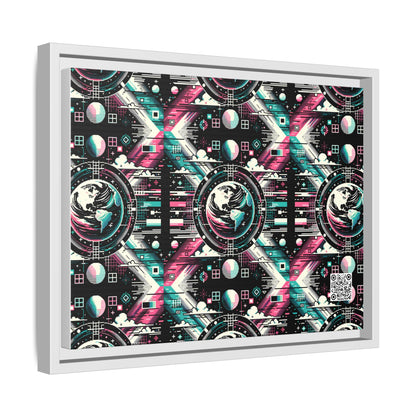 Digital Artistry Digital-native Streetwear Matte Canvas, Framed (multi-color) - 8404 Design-62 A