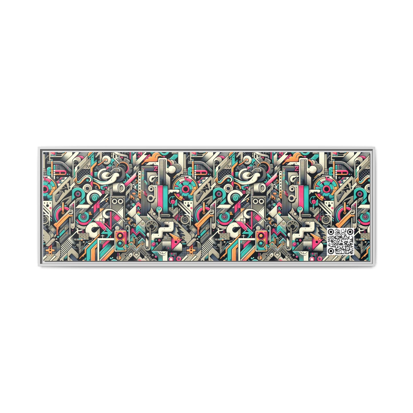 Digital Street Art Urban Street Style Matte Canvas, Framed (multi-color) - 8404 Design-74 B