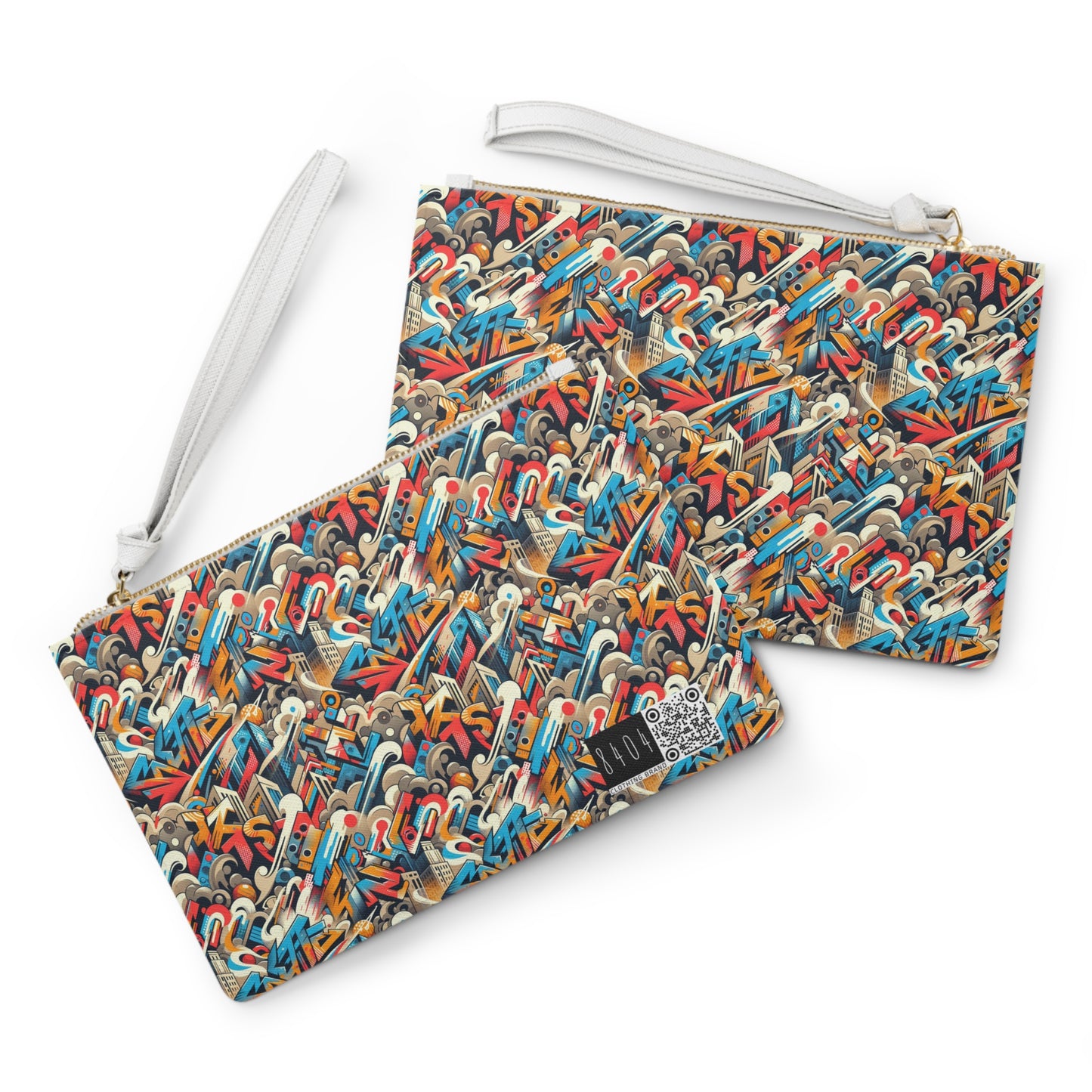 Neo-Traditional Street Art Modern Street Art Fusion Clutch Bag - 8404 Design-44