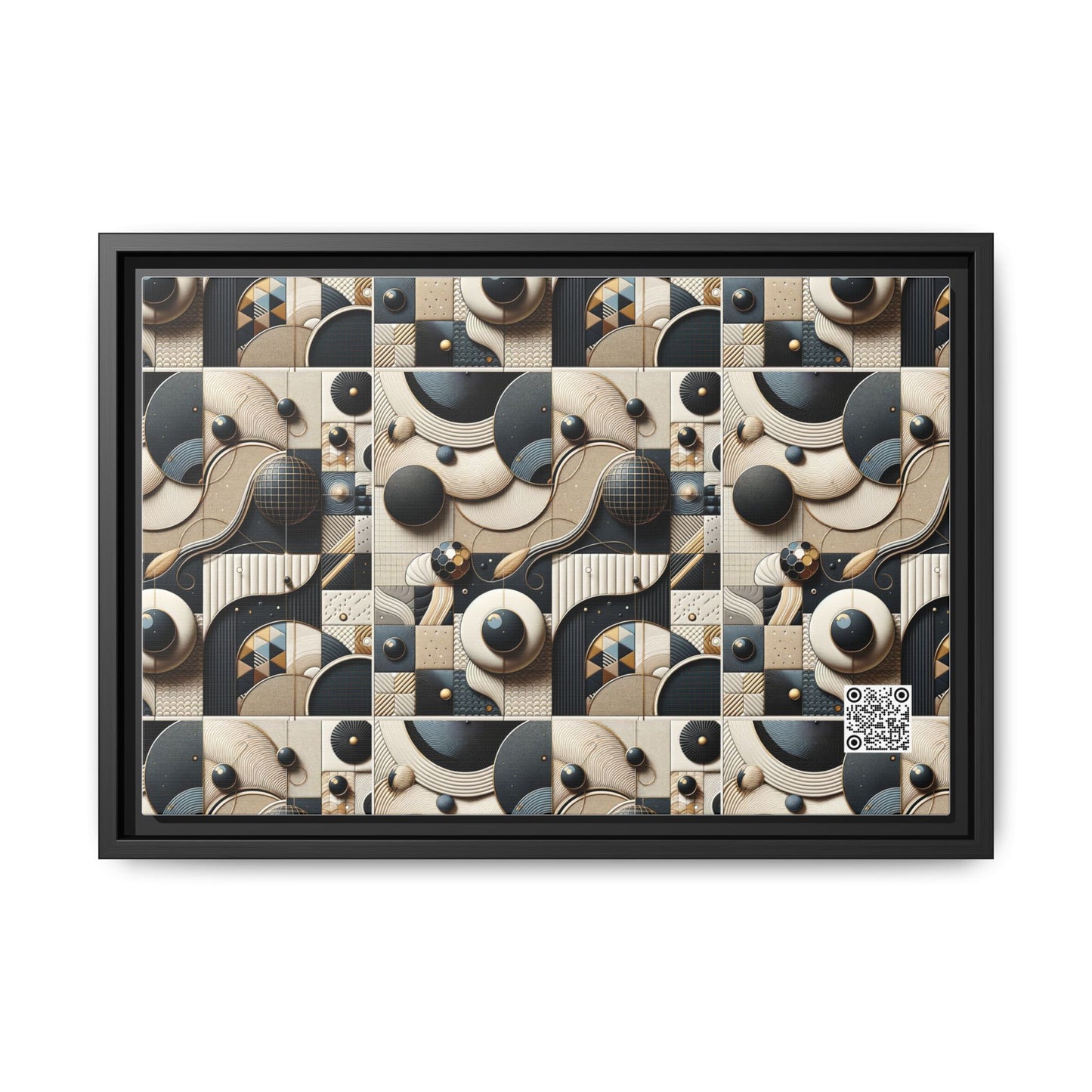 Tech-forward Luxe Streetwear Tech Luxe Fusion Matte Canvas, Framed (multi-color) - 8404 Design-71 B