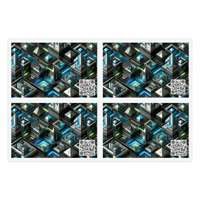 Tech-Infused Futurism Futuristic Tech Sticker Sheets - 8404 Design-61