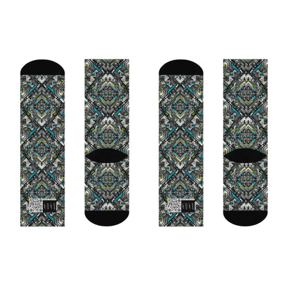 Cushioned Crew Socks Future Tech