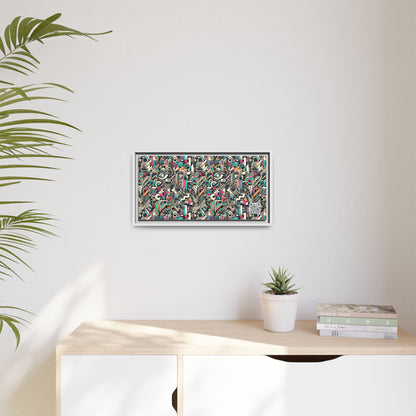Digital Street Art Urban Street Style Matte Canvas, Framed (multi-color) - 8404 Design-74 B