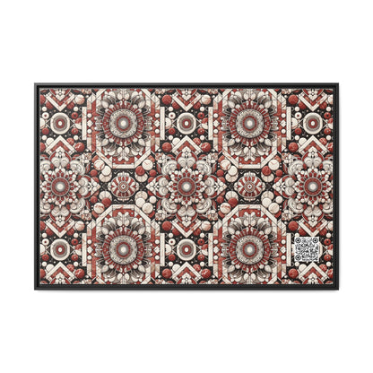 Neo Jomon Sculptural Aesthetics Artisanal Streetwear Matte Canvas, Framed (multi-Color) - 8404 Design-55 A