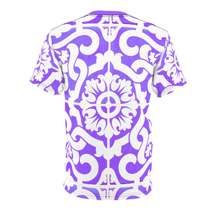 8404 Design Unisex Cut & Sew Tee - "pattern 6 Purple" - S/m/l/xl/2xl/3xl T-Shirt