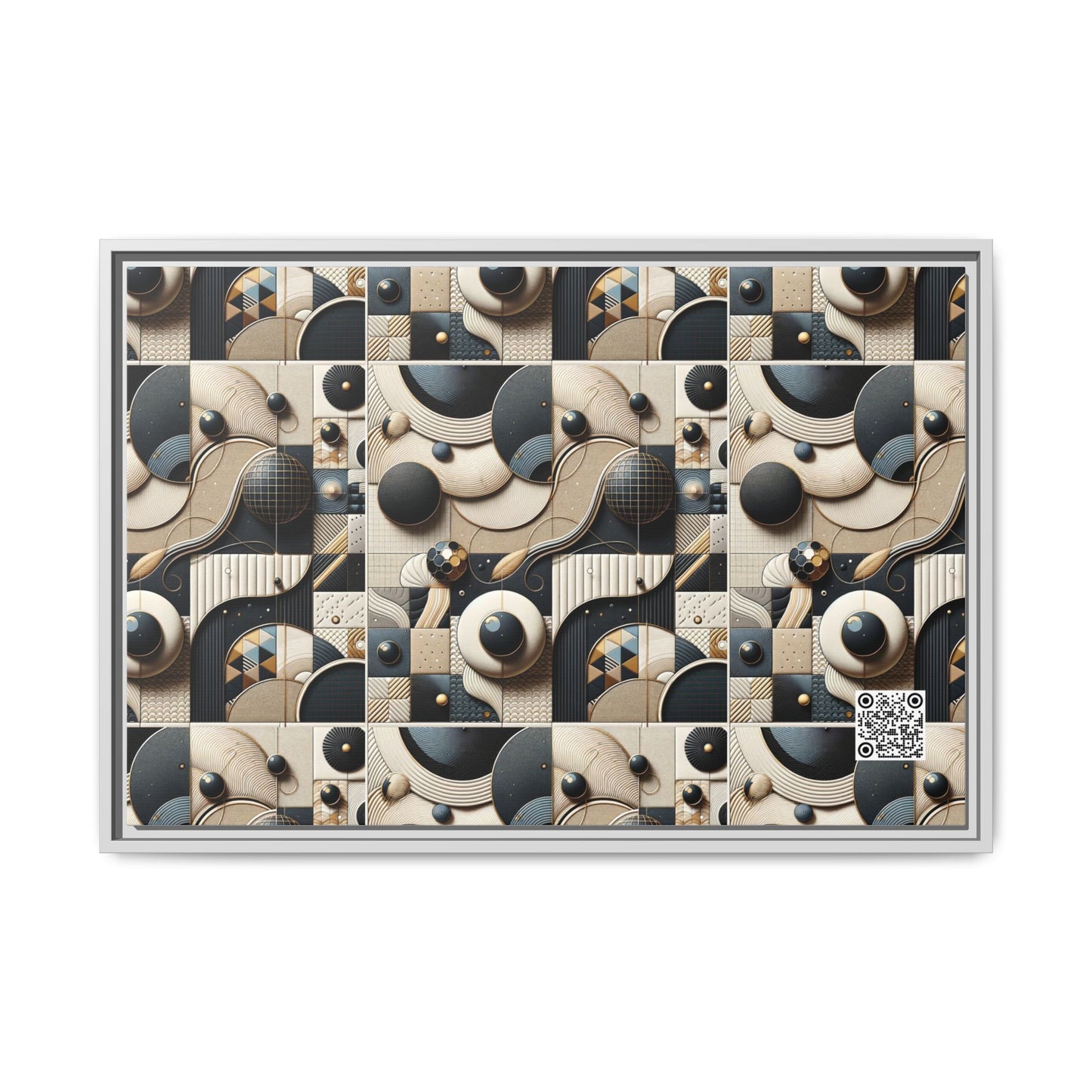 Tech-forward Luxe Streetwear Tech Luxe Fusion Matte Canvas, Framed (multi-color) - 8404 Design-71 A