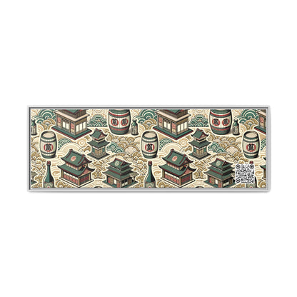 Cultural Artisanal Fusion Contemporary Cultural Elegance Matte Canvas, Framed (multi-Color) - 8404 Design-68 B