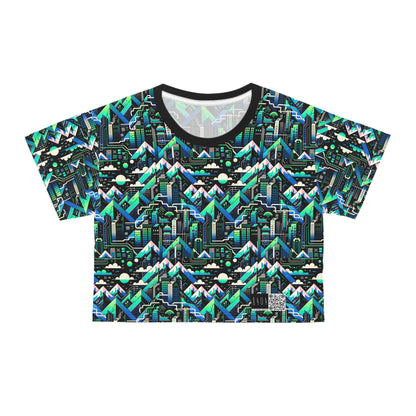 Digital Adventure Graphics Digital Explorer Crop Tee - 8404 Design-55