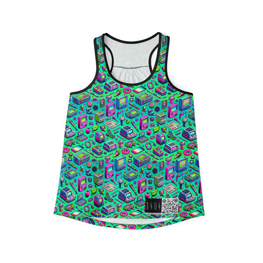 Y2k Revival Nostalgic Futurism Women's Tank Top - 8404 Design-48