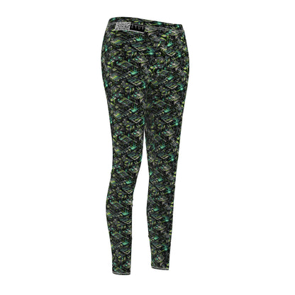 Tech-Infused Graphics Tech-Forward Streetwear Women's Cut & Sew Casual Leggings - 8404 Design-47