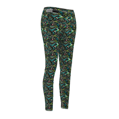 Women's Cut & Sew Casual Leggings Future Tech - 8404 Design-01
