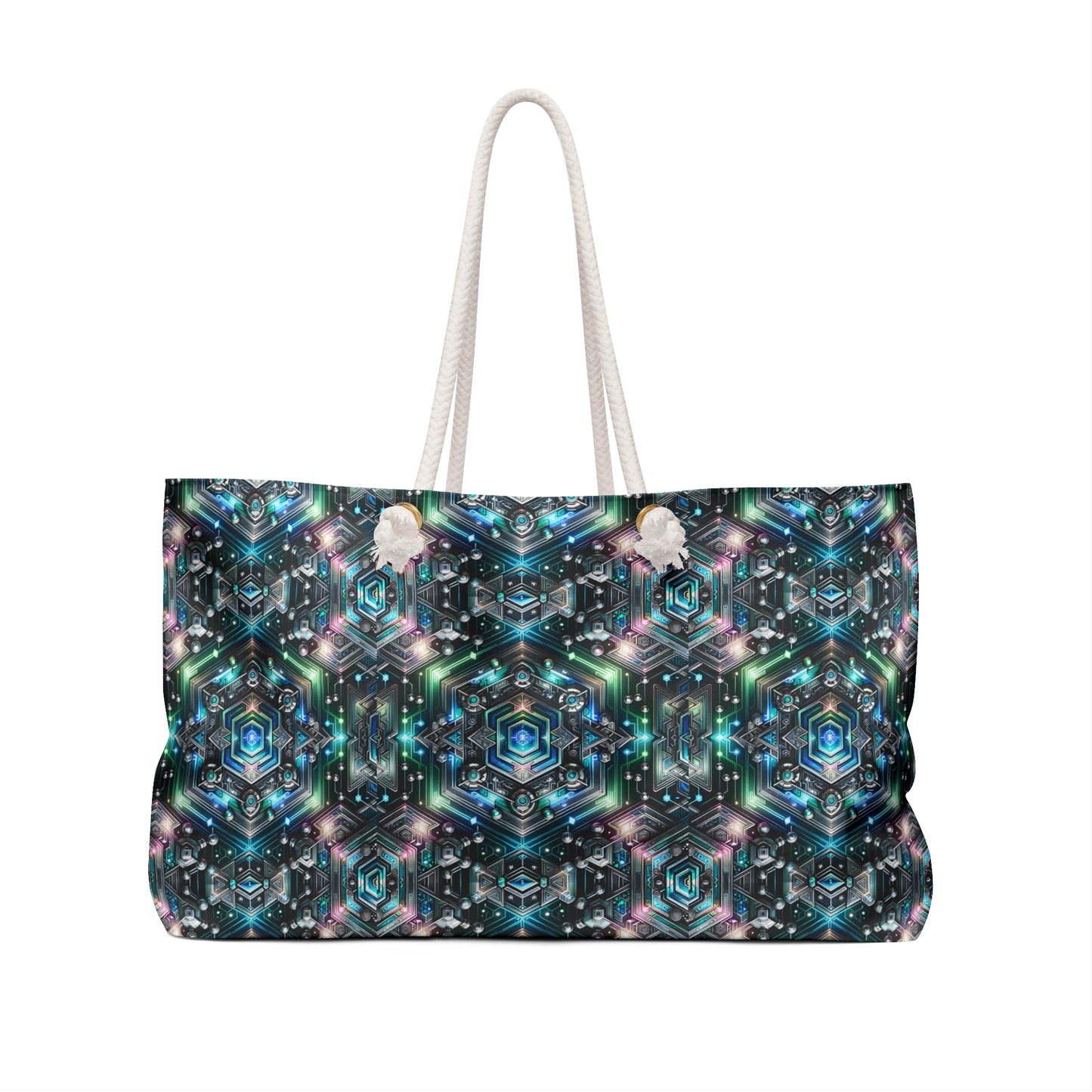 Tech-Infused Futurism Futuristic Tech Weekender Bag - 8404 Design-63