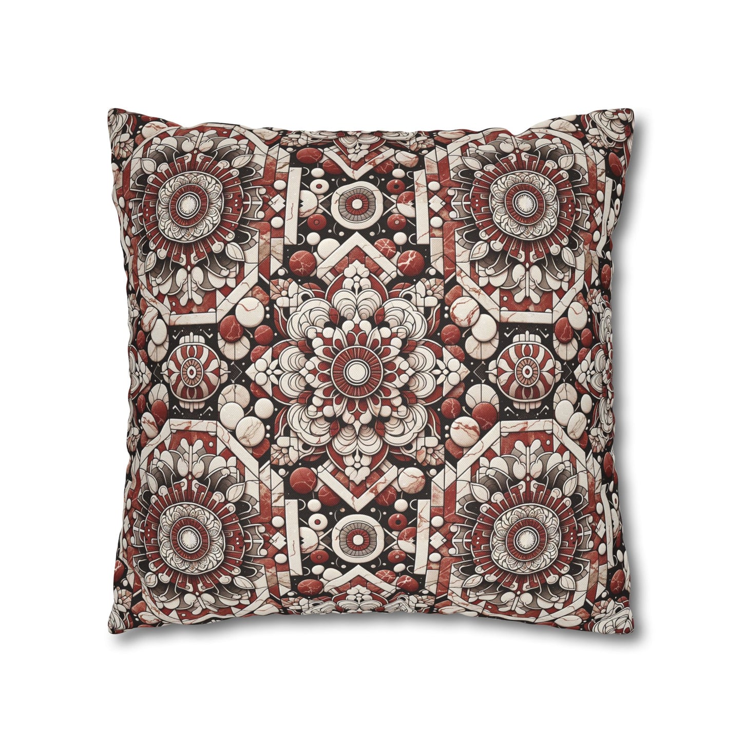 Neo Jomon Sculptural Aesthetics Artisanal Streetwear Spun Polyester Square Pillowcase - 8404 Design-55