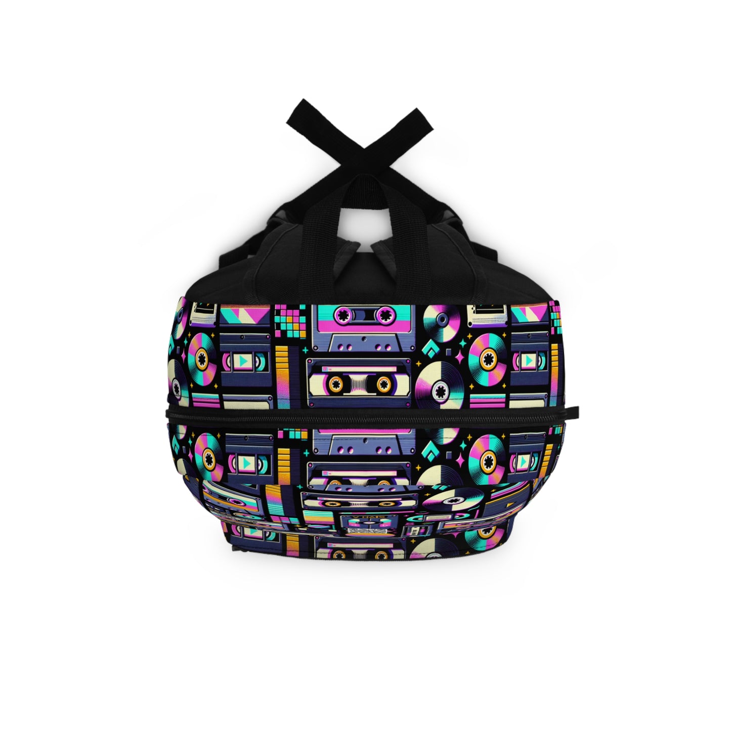 Digital Nostalgia Tech-Inspired Retro Fusion Backpack - 8404 Design-48