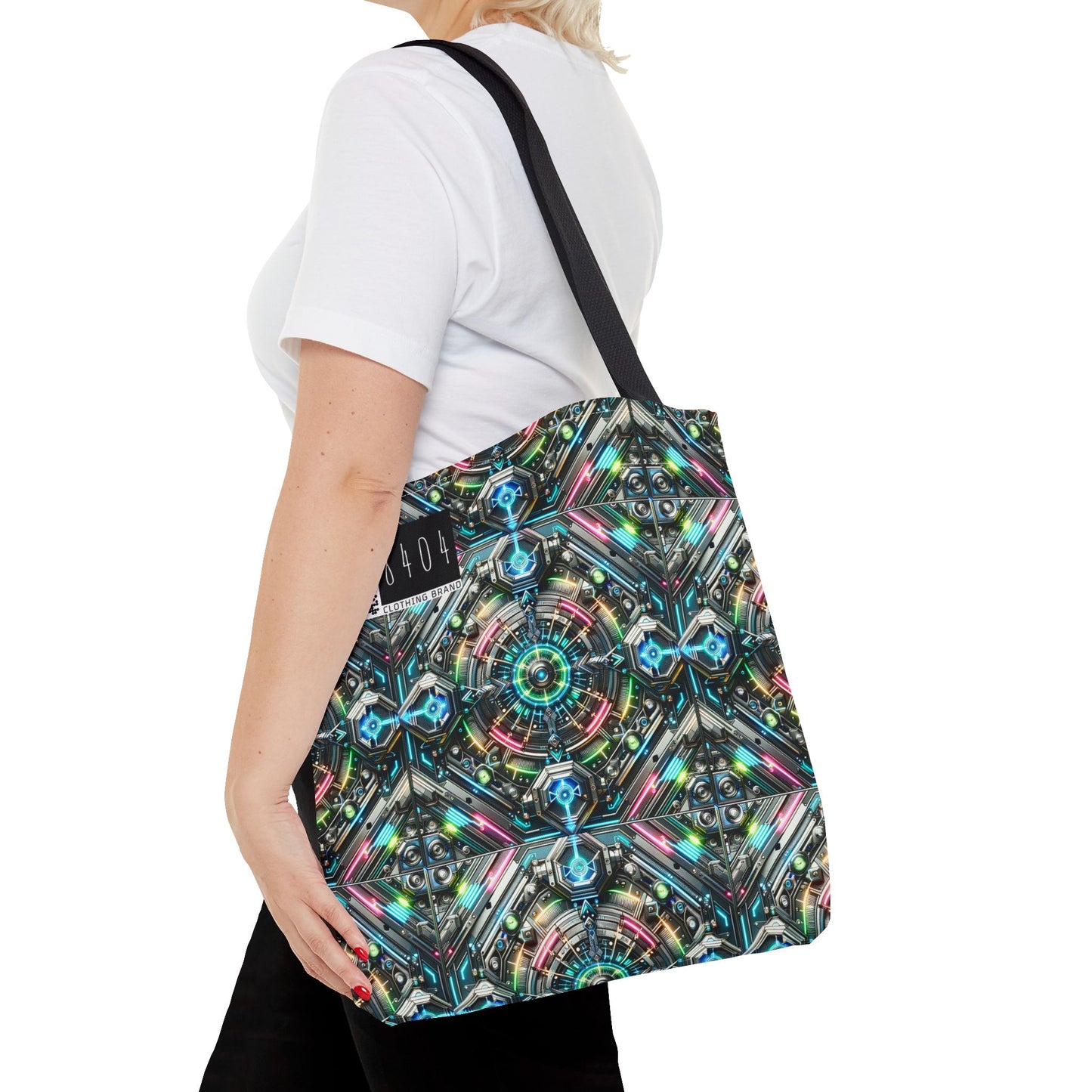 Tech-Infused Futurism Futuristic Tech Tote Bag - 8404 Design-53