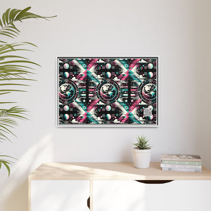 Digital Artistry Digital-native Streetwear Matte Canvas, Framed (multi-color) - 8404 Design-62 A