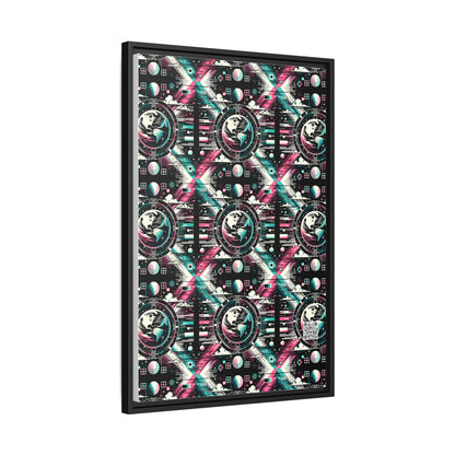 Digital Artistry Digital-native Streetwear Matte Canvas, Framed (multi-color) - 8404 Design-62 A
