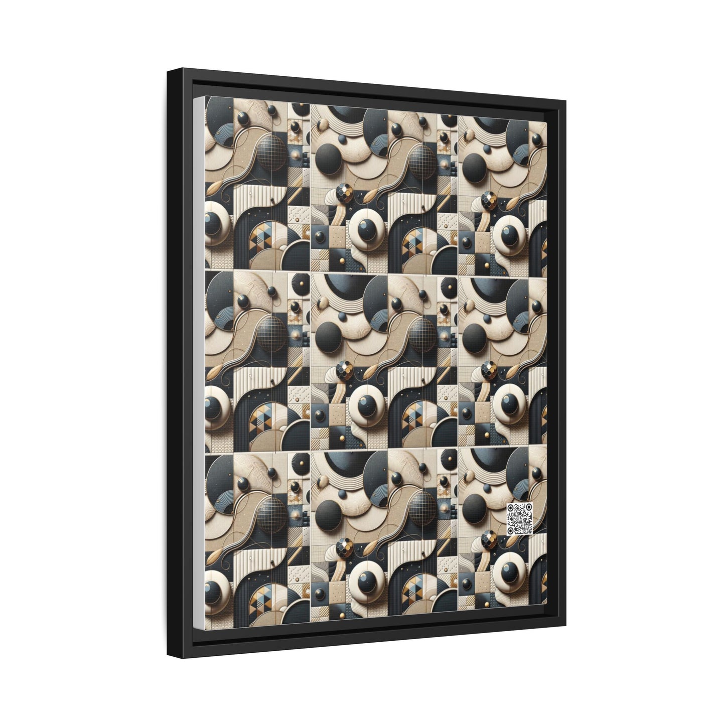 Tech-forward Luxe Streetwear Tech Luxe Fusion Matte Canvas, Framed (multi-color) - 8404 Design-71 A