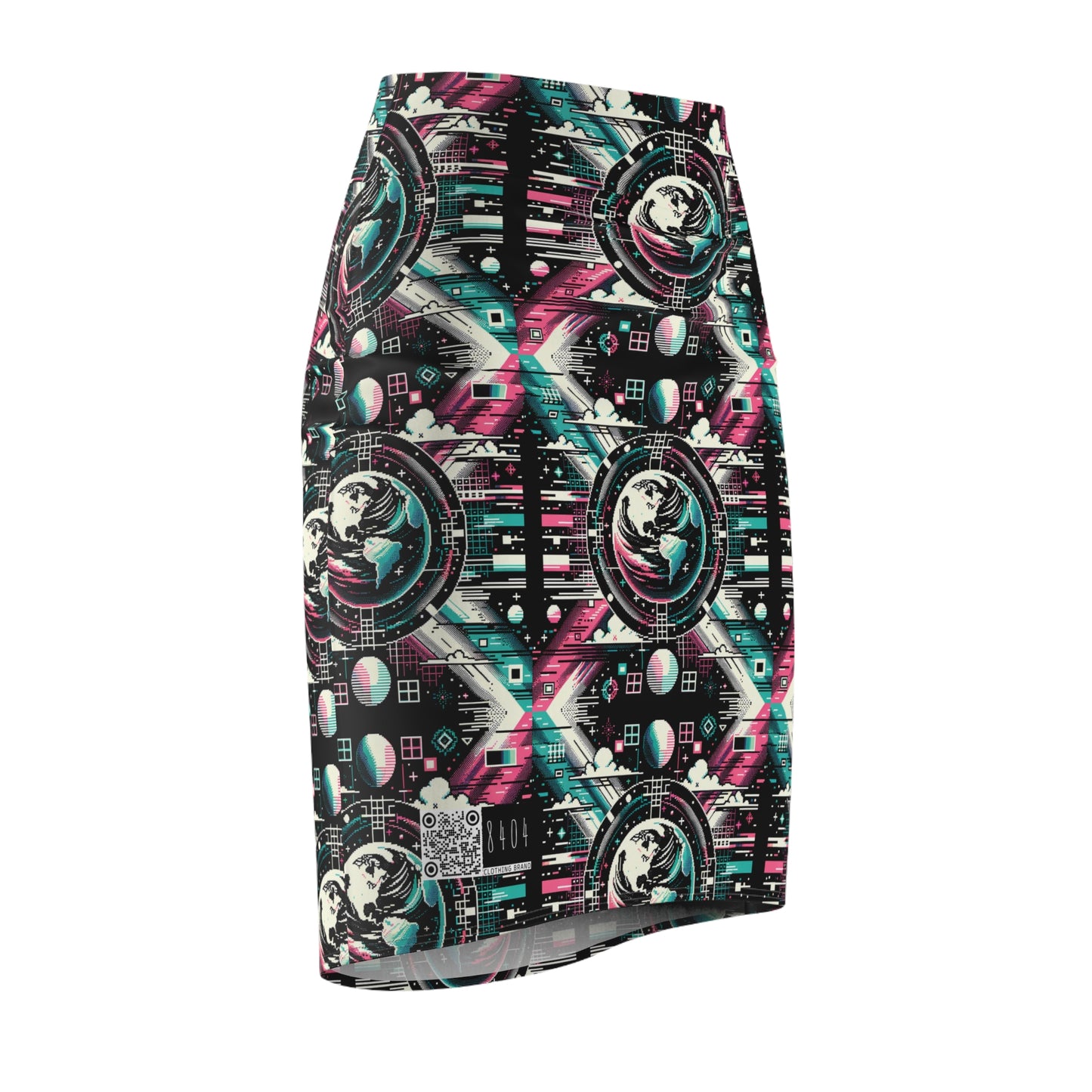 Digital Artistry Digital-native Streetwear Women's Pencil Skirt - 8404 Design-62