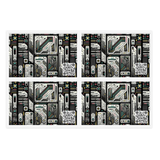 Tech Utility Gear Tech-Forward Minimalism Sticker Sheets - 8404 Design-45