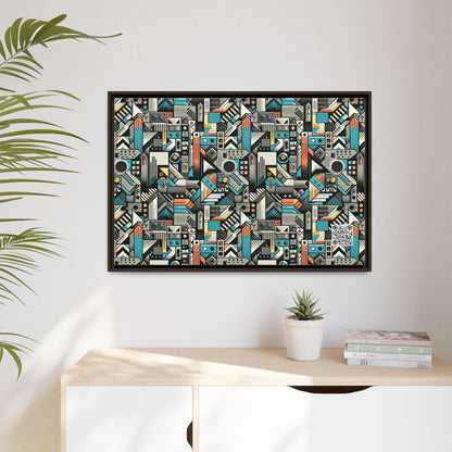 Digital Street Art Urban Street Style Matte Canvas, Framed (multi-color) - 8404 Design-81 A
