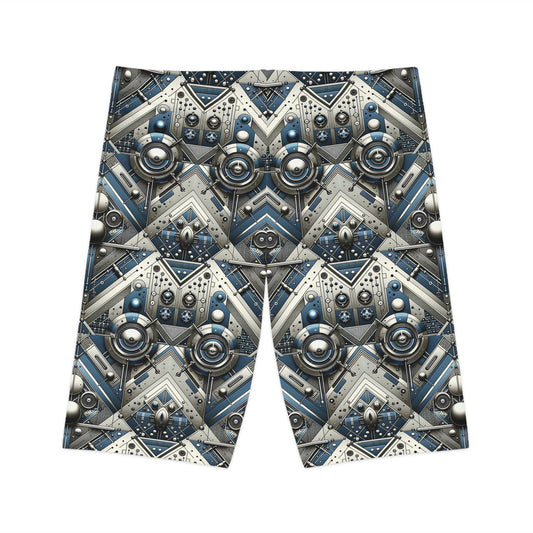 Tech Utility Fusion Tech-Forward Utility With a Futuristic Edge Women's Bike Shorts - 8404 Design-63