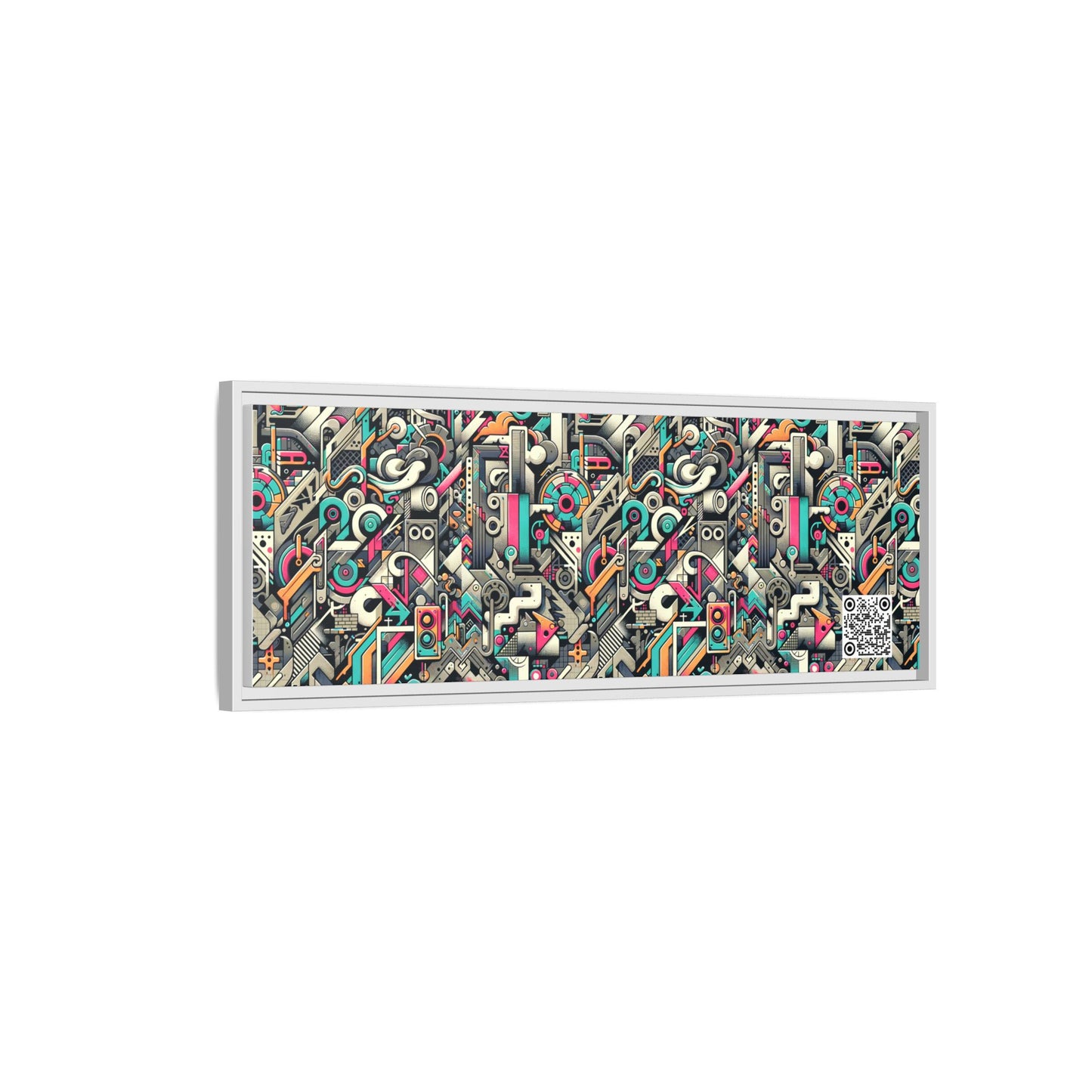 Digital Street Art Urban Street Style Matte Canvas, Framed (multi-color) - 8404 Design-74 B